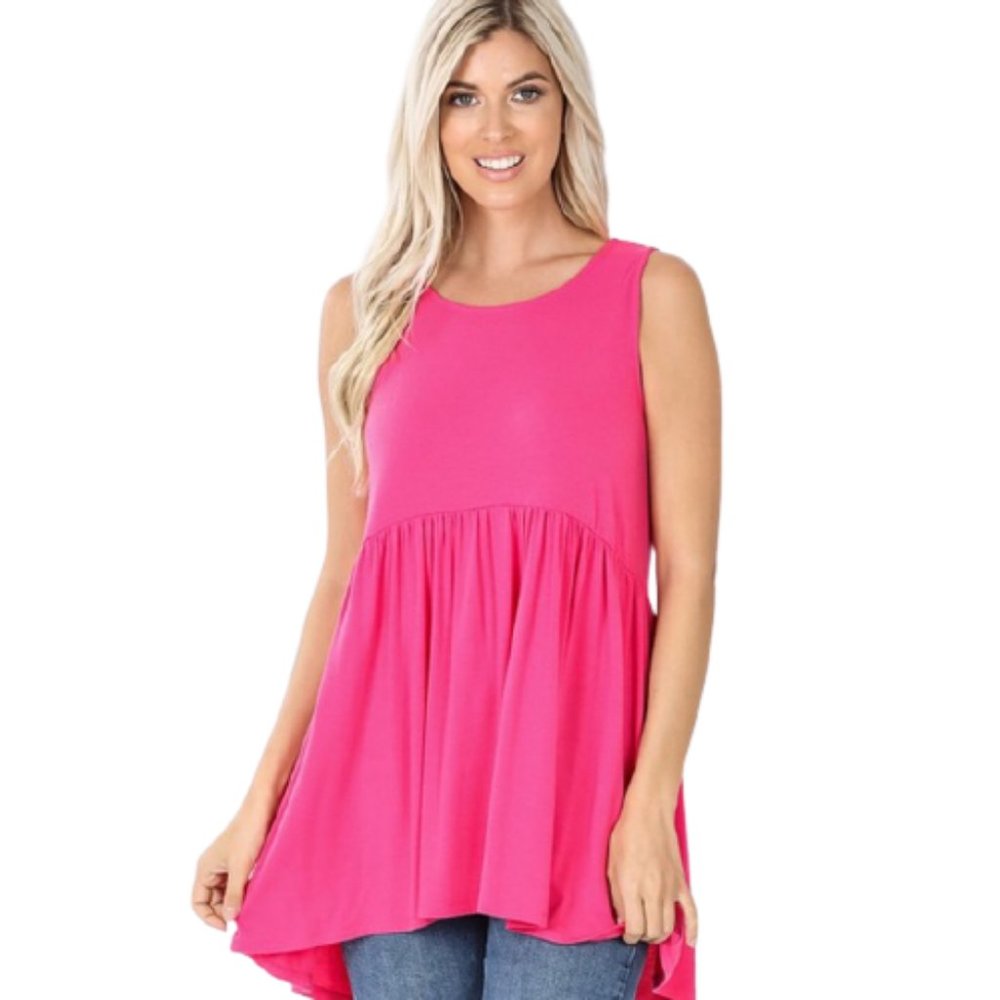ZENANA Premium Soft Stretch Jersey Sleeveless Top - Picture 5 of 5